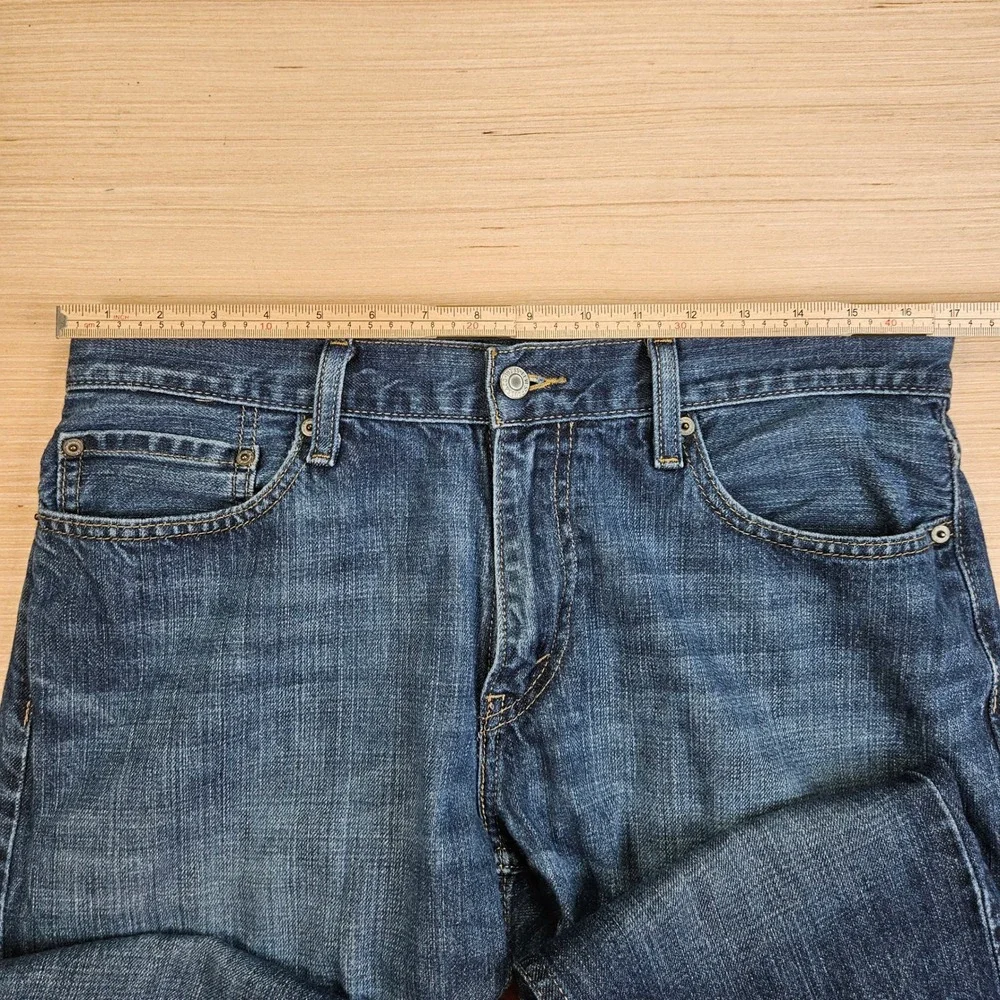 Y2K Levi's 514 Slim Straight Jeans Mens 34x34 Blue Denim Cotton Casual‎ Classic